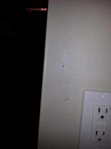 marks on the wall